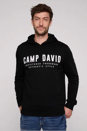 Camp David Hoodie met logoprint