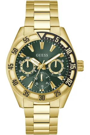 Guess Multifunctioneel horloge LETTERMAN Quartz horloge, polshorloge, herenhorloge, datum, weekdag, roestvrijstalen band