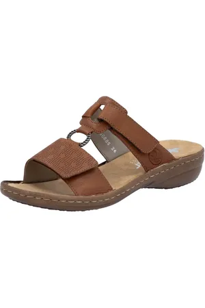 Rieker Slippers , zomerschoen, strand-schoen, klittenbandschoen met perforatie