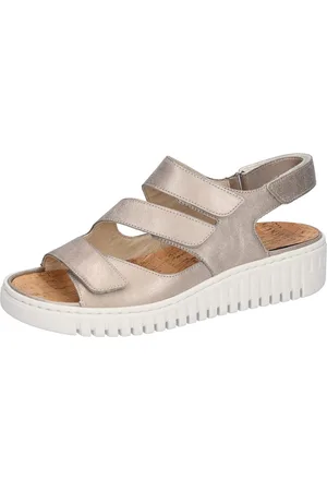 Waldläufer Plateausandalen H-Willow , zomerschoen, klittenbandschoen, comfort-schoen in comfortbreedte h (= zeer breed)