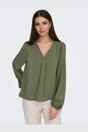 ONLY Shirtblouse ONLMASJA FR L/S V-NECK SHIRT CS PTM
