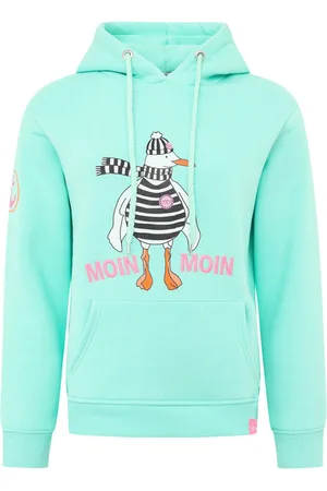 Zwillingsherz Hoodie "Moin Moin meeuw" met noordse groet en grappige meeuw