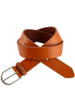 HUGO BOSS Leren riem Zoey-S_Sz35 Ovale sluiting, merklogo van metaal