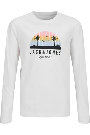 JACK & JONES Shirt met lange mouwen JJPALM TEE LS CREW NECK JNR