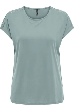 ONLY Shirt met korte mouwen ONLFREE LIFE CAPSLEEVE LACE TOP JRS