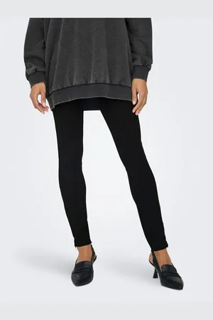 ONLY Legging met hoge taille ONLPEONY HW RIB ZIP LEGGING CC PNT