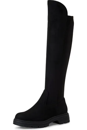Tamaris Overknee-laarzen hakken, lange laarzen, overknee laarzen, vegan-verwerking