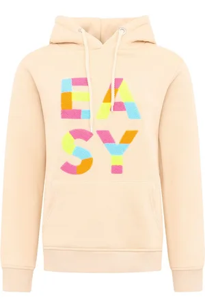 Zwillingsherz Hoodie "EASY" met kleurrijke easy tekst