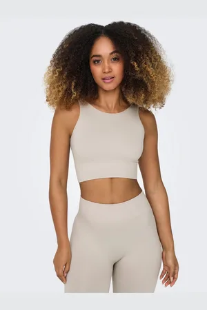 ONLY Trainingstop ONPJAIA LIFE Cropped fit, in fijne ribstructuur