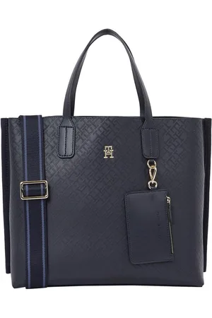 Tommy Hilfiger Tas TH DISTINCT SATCHEL MONO , dames schoudertas met afneembare rits-buitentas