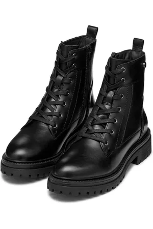 Geox Veterschoenen D IRIDEA G Chunky boot, plateau enkellaars met blokhak
