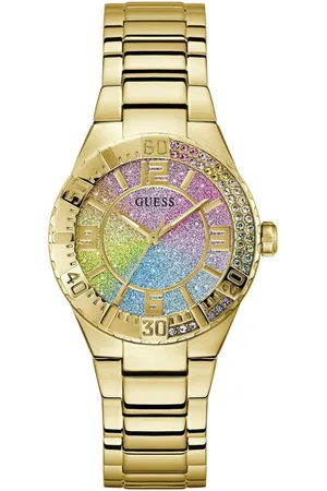 Guess Kwartshorloge Sangria Horloge, dameshorloge, stalen armband