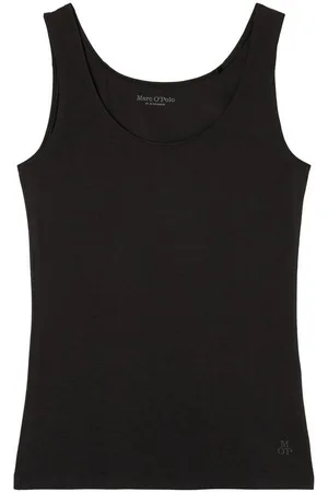 Marc O’ Polo Tanktop Essentials met klein logo aan de zoom