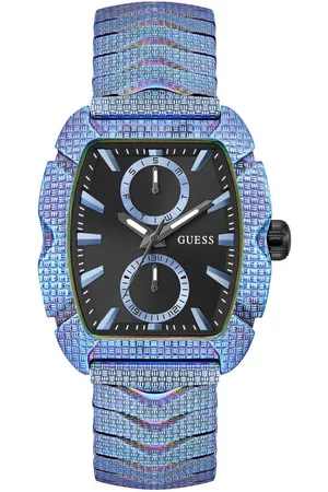 Guess Multifunctioneel horloge NILE Quartz horloge, polshorloge, herenhorloge, datum, weekdag, roestvrijstalen band