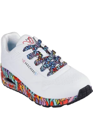 Skechers Sneakers Uno Plateausneaker, veterschoen met sleehak