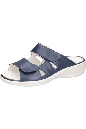 Waldläufer Slippers HERIA , huispantoffel, comfort schoen, zomerschoen in comfortwijdte h (=zeer breed)