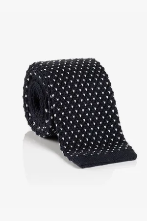 Cinque Stropdas met fijn houndstooth breipatroon (1 stuk)