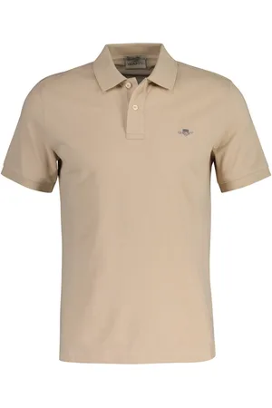 GANT Poloshirt SLIM SHIELD SS PIQUE POLO met logoborduursel op borsthoogte