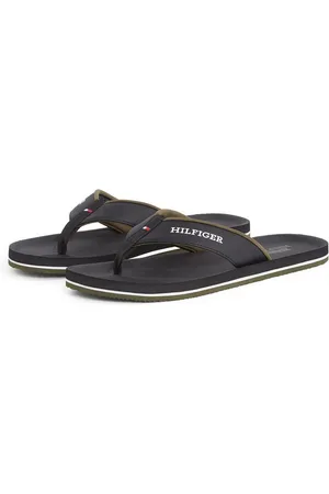 Tommy Hilfiger Teenslippers PADDED COMFORT HILFIGER B SANDAL , dianette, zomerschoen, slippers, badschoen met logo-opdruk