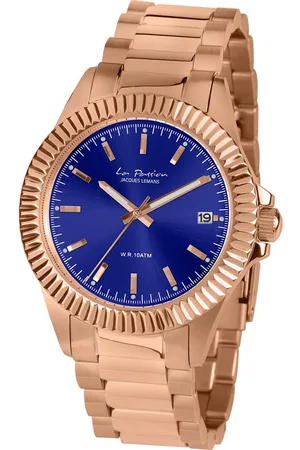 Jacques Lemans Kwartshorloge La Passion Polshorloge, dameshorloge, leren band, analoog, datum, lichtindex