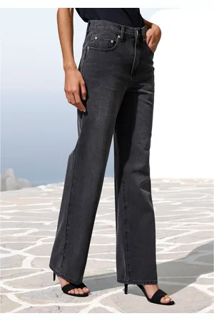 Lascana Wijde jeans met hoge taille en 5-pocketstijl, wide-leg jeans