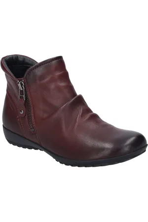 Josef Seibel Boots zonder sluiting NALY 41 Enkellaarsjes, comfortabele schoen met geplooide schacht