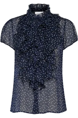 Saint Tropez Blouse met ruches LiljaSZ Crinkle SS Shirt