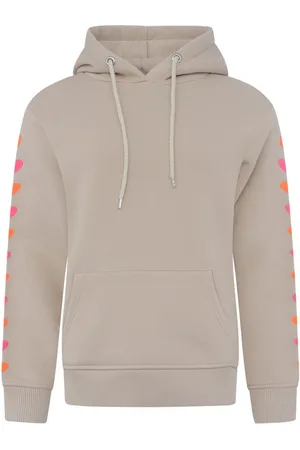 Zwillingsherz Hoodie "Hearts & Love" met geborduurde harten op de arm en kangoeroezak