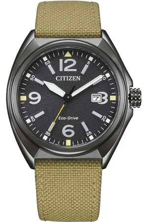 Citizen Solarhorloge Polshorloge, herenhorloge, analoog, dag, batterijontladingsindicator