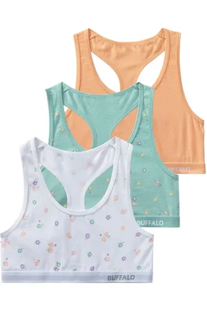 Buffalo Bustier Uni en bloemen-print in een verpakking (set, 3-delig)