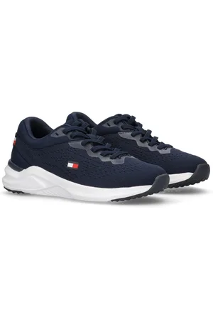 Tommy Hilfiger Sneakers , veterschoenen, vrijetijdsschoen met logovlag
