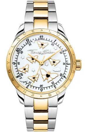 Thomas Sabo Kwartshorloge Butterflies Horloge, dameshorloge, stalen band, analoog