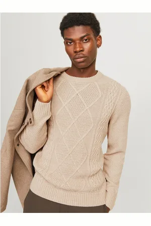 JACK & JONES Trui met ronde hals JPRBLUDIOGO CABLE KNIT LN