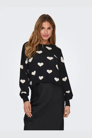 ONLY Gebreide trui ONLMONTANA LS JQ O-NECK CC KNT