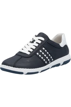 Rieker Sneakers , lage schoen, vrijetijdsschoen, veterschoen met gevoerde schacht