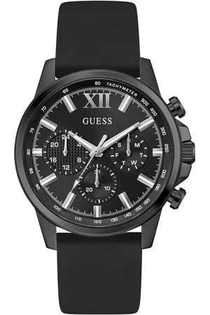 Guess Multifunctioneel horloge Walker Quartz horloge, polshorloge, herenhorloge, datum, weekdag, siliconen band