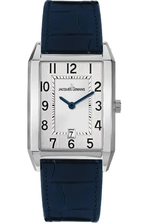 Jacques Lemans Kwartshorloge Torino Polshorloge, herenhorloge, leren band, analoog, datum