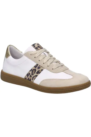 Josef Seibel Sneakers Joleen 03 , retro sneaker, veterschoen, comfort-schoen met leeuw-patroon