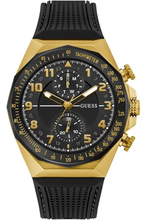 Guess Multifunctioneel horloge D1 Quartz horloge, polshorloge, herenhorloge, datum, weekdag, siliconen band