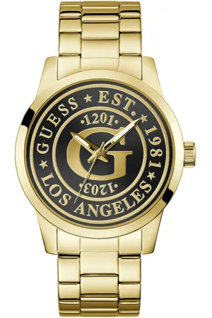 Guess Kwartshorloge Collegiate g Horloge, herenhorloge, stalen armband