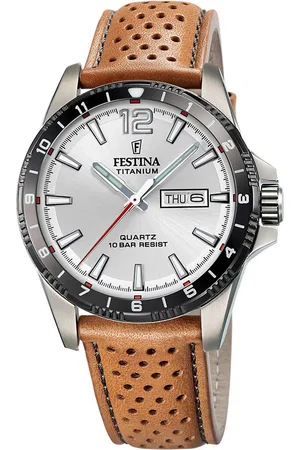 Festina Kwartshorloge Calendario Titanium Horloge, herenhorloge, analoog, dag, weekdag