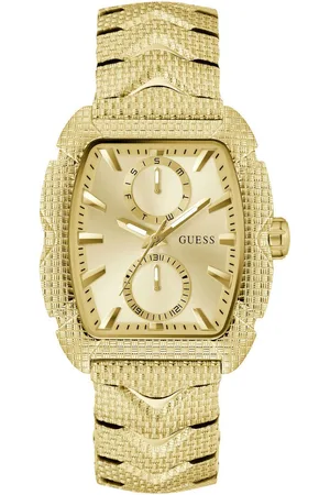 Guess Multifunctioneel horloge NILE Quartz horloge, polshorloge, herenhorloge, datum, weekdag, roestvrijstalen band