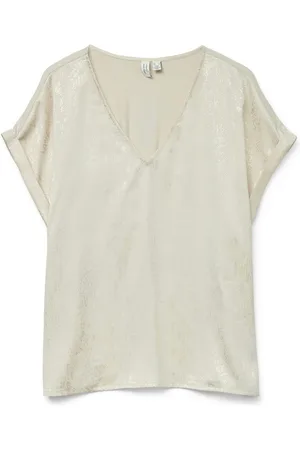 VERO MODA Top VMBALIA S/S V-NECK T-SHIRT WVN BTQ GA