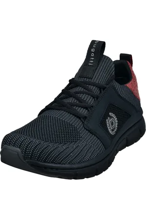 Bugatti Sneakers , veterschoenen, lage schoen, vrijetijdsschoen, contrasterende afwerking op de hiel
