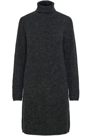 Pieces® Gebreide jurk PCELLEN LS HIGH NECK KNIT DRESS NOOS BC