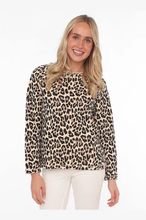 Zwillingsherz Sweater "Leo allover" met dierlijk printdesign