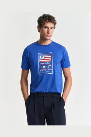 GANT Shirt met ronde hals GRAPHIC SS T-SHIRT met een unieke seizoensgebonden -grafiekprint op de borst