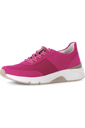 Gabor Sneakers met sleehak vrijetijdsschoen, lage schoen, veterschoen, logo op de hiel