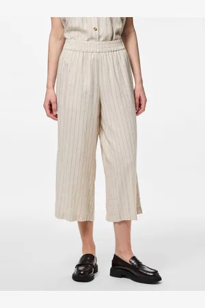 Pieces® Comfortbroek PCPIA HW WIDE CULOTTE WVN NOOS