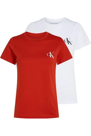 Calvin Klein T-shirt 2-PACK MONOLOGO SLIM TEE (Set van 2)